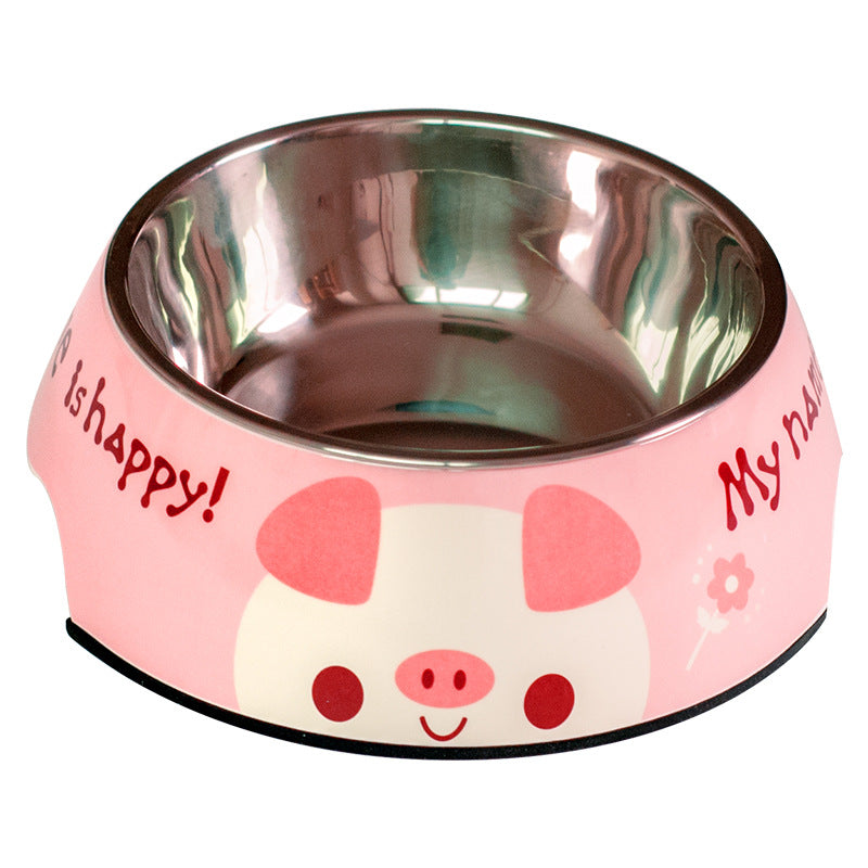 Stylish Pet Bowl with a Stainless Steel Inner Bowl