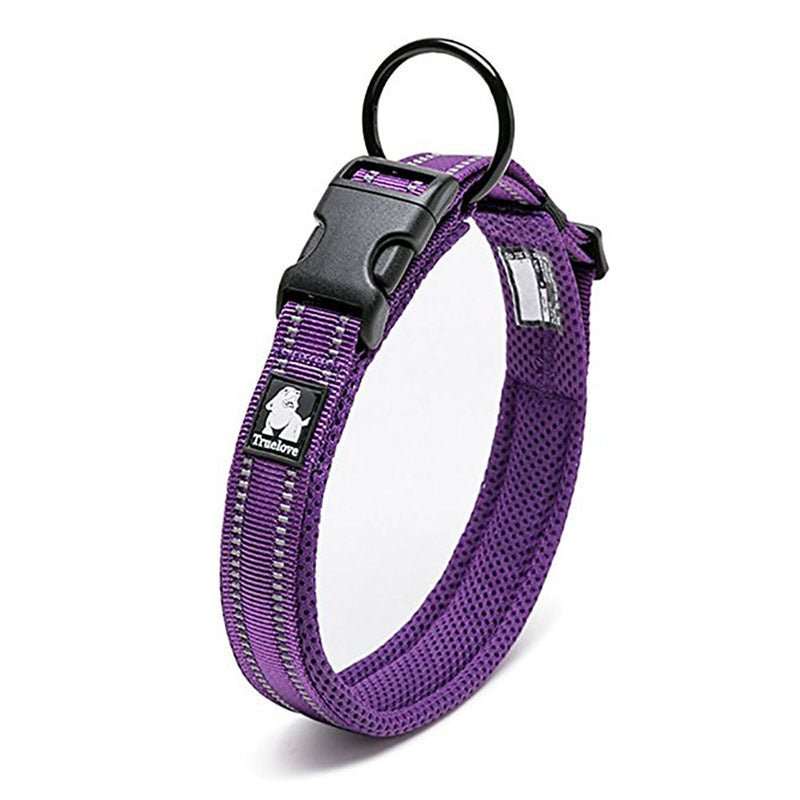 Reflective Pet Nylon Breathable Mesh Collar - Adjustable for Cats & Dogs