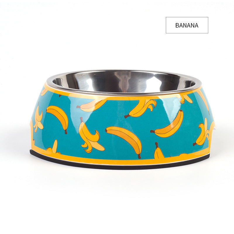 Stylish Pet Bowl with a Stainless Steel Inner Bowl