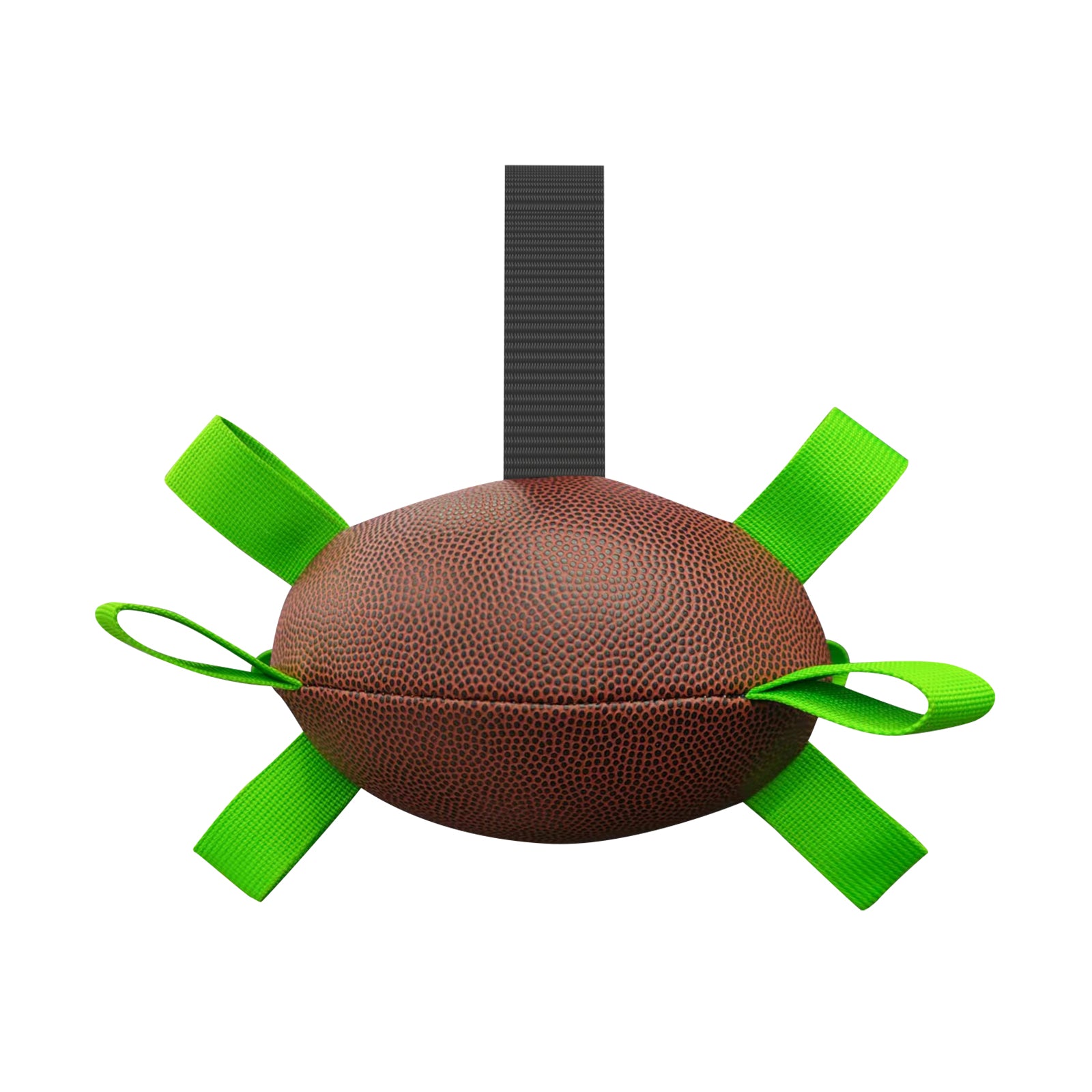 Interactive Dog Ball Toy - Football or Rugby Ball - Inflated Ball with Ball Pump