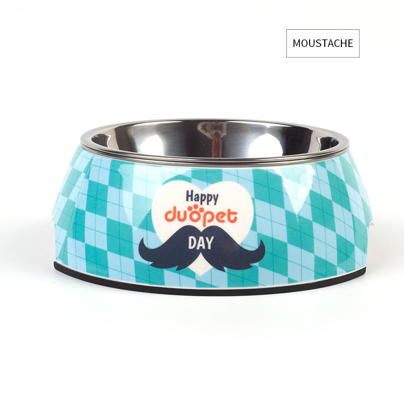 Stylish Pet Bowl with a Stainless Steel Inner Bowl