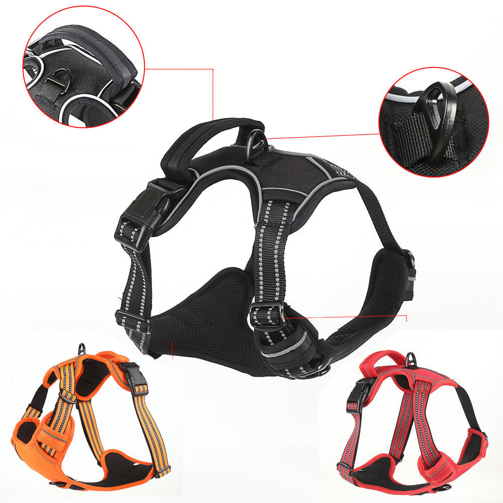 No Pull Dog Harness - Breathable Reflective Pet Harness Vest