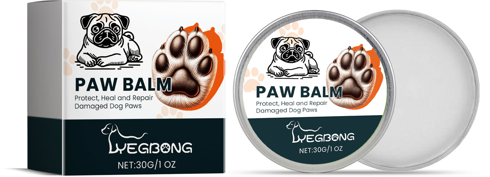 Pet Paw Balm - Protect, Heal & Repair Damaged Paws