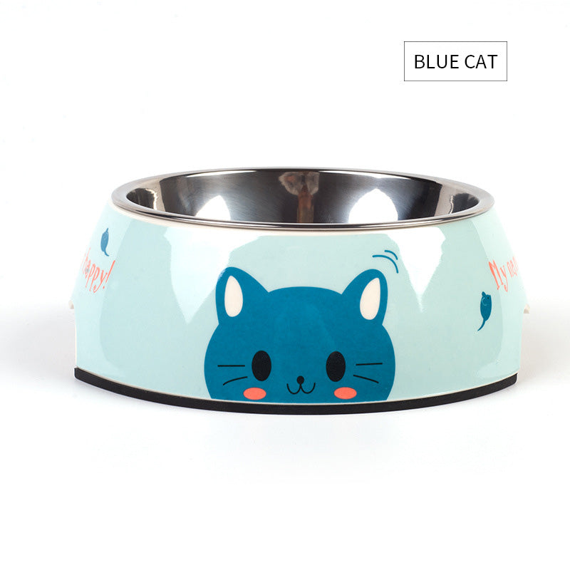 Stylish Pet Bowl with a Stainless Steel Inner Bowl