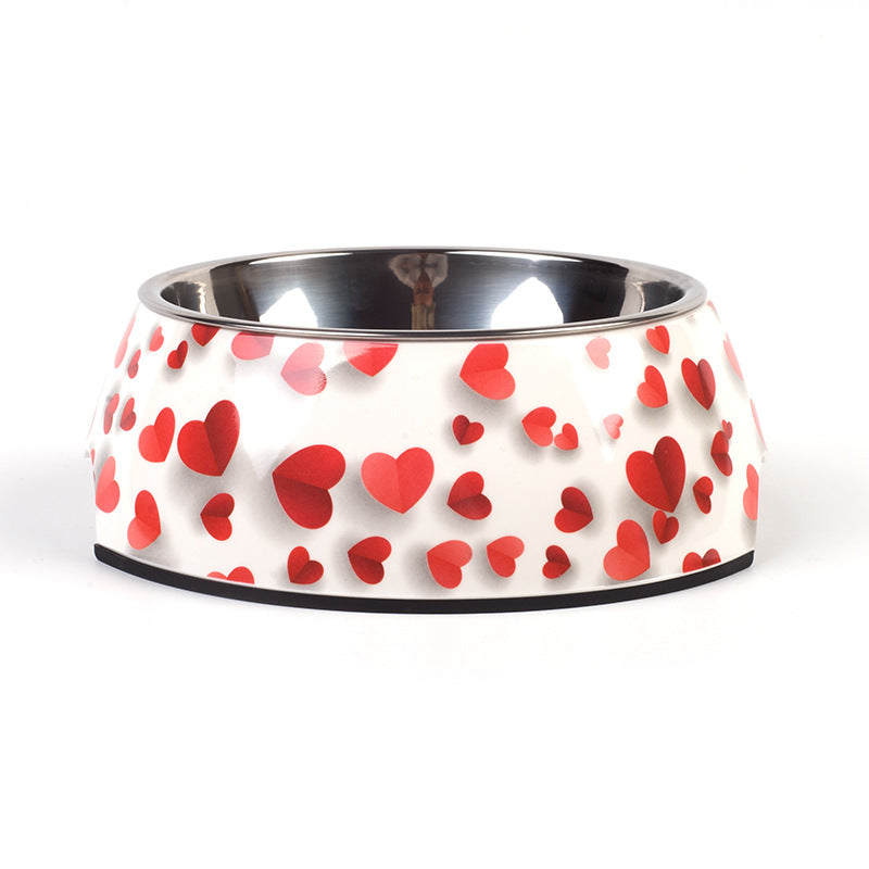 Stylish Pet Bowl with a Stainless Steel Inner Bowl