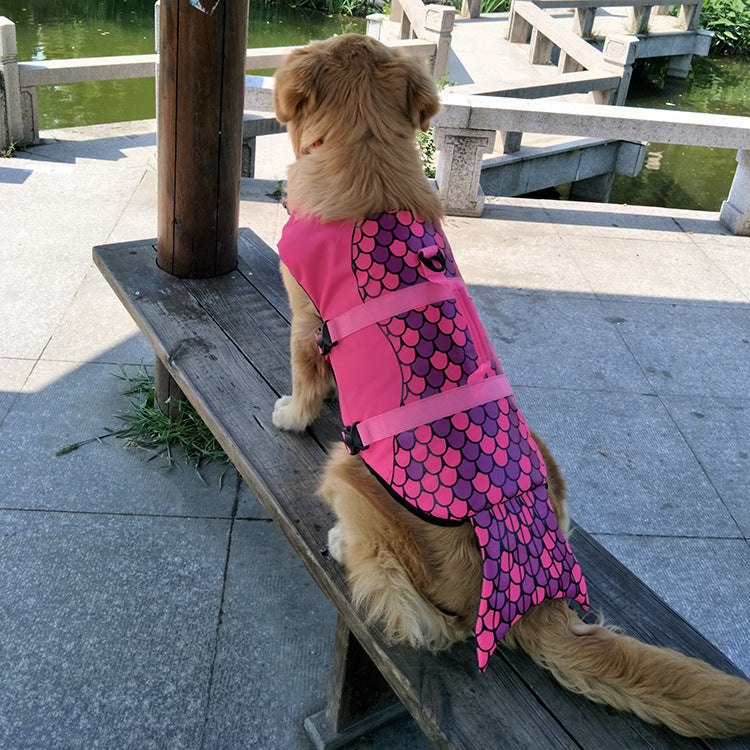 Dog Life Jacket Buoyancy Aid - Adjustable Vest Pet Swimming Aid