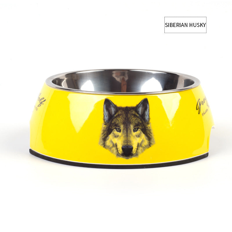 Stylish Pet Bowl with a Stainless Steel Inner Bowl