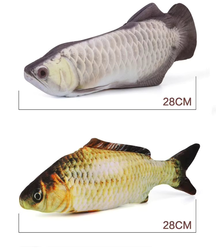 Interactive Moving Fish Cat Toy - Simulates real fish movements