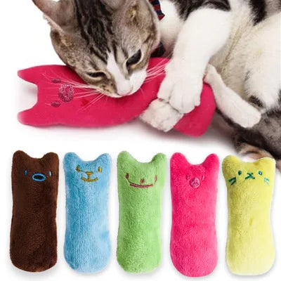 Catnip Toy - Teeth Grinding Catnip Toys, Interactive Plush Cat Toy