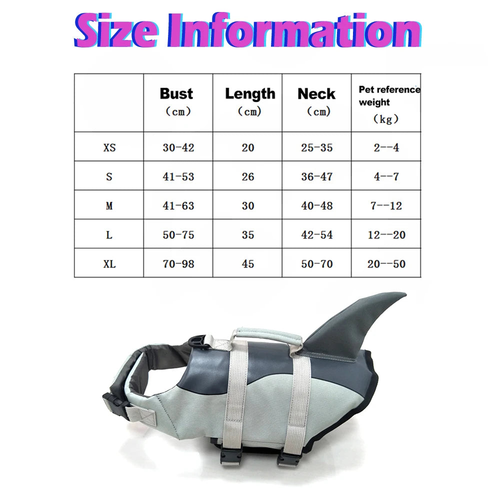 Dog Life Jacket Buoyancy Aid - Adjustable Vest Pet Swimming Aid