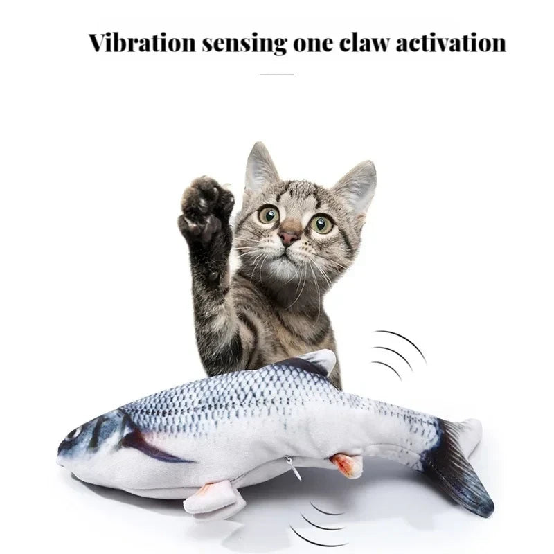 Interactive Moving Fish Cat Toy - Simulates real fish movements