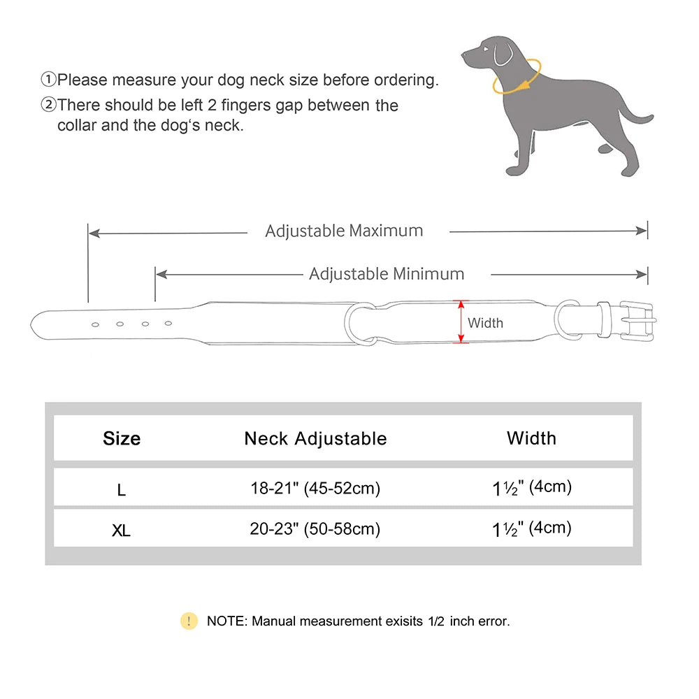 High Quality Studded Leather Dog Collar