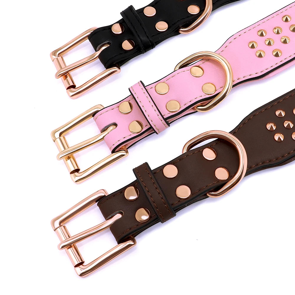 High Quality Studded Leather Dog Collar