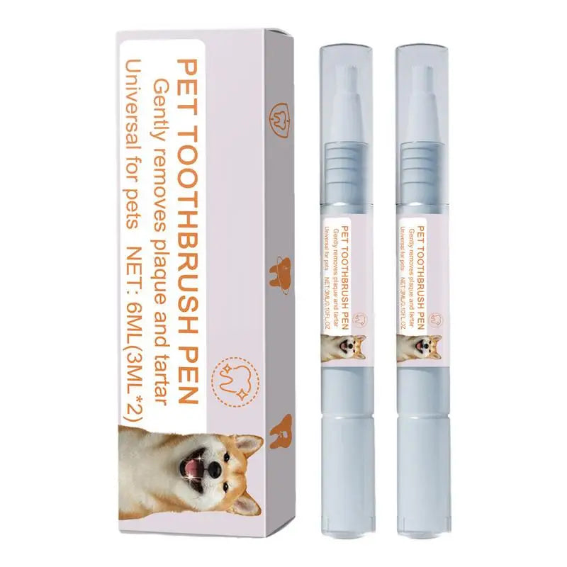 2Pcs Pet Dental Pen - Freshen Breath, Tooth Whitening, Tartar Remover