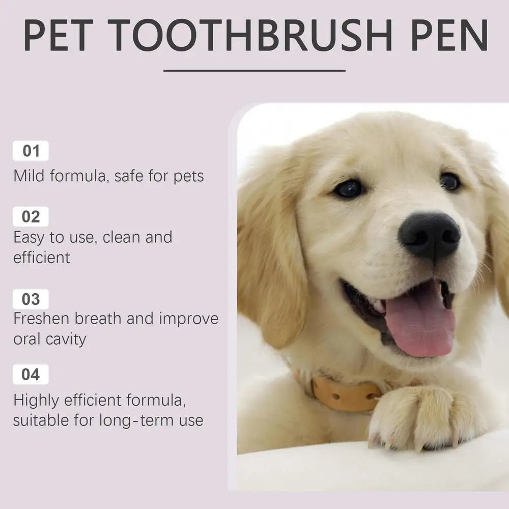 2Pcs Pet Dental Pen - Freshen Breath, Tooth Whitening, Tartar Remover