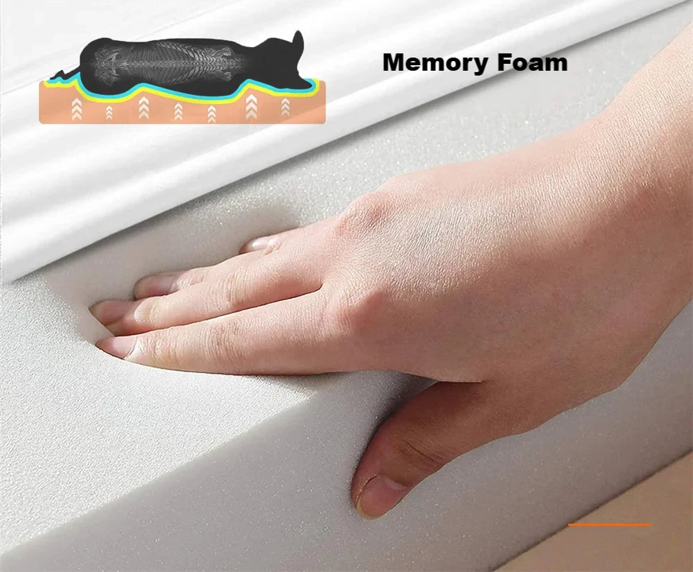 Large Jumbo Orthopaedic Memory Foam Dog Bed  - Washable Removable Cover
