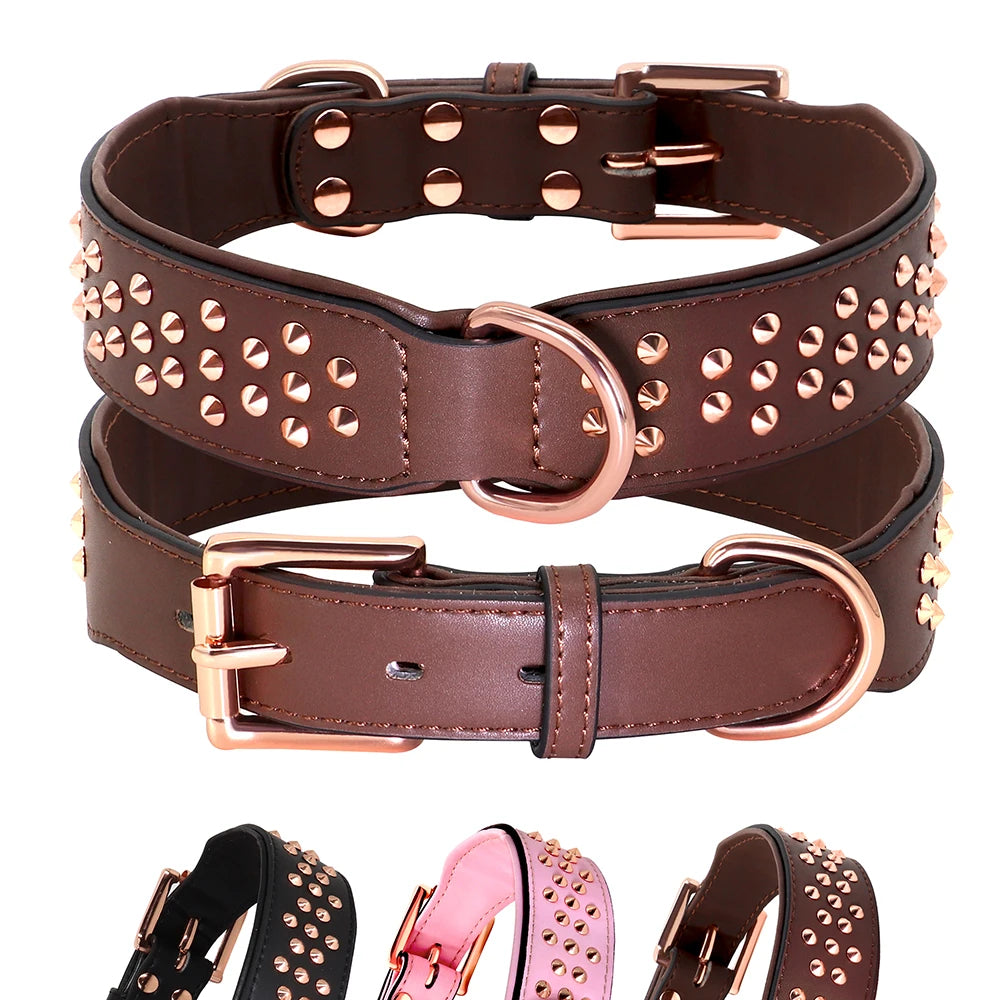 High Quality Studded Leather Dog Collar