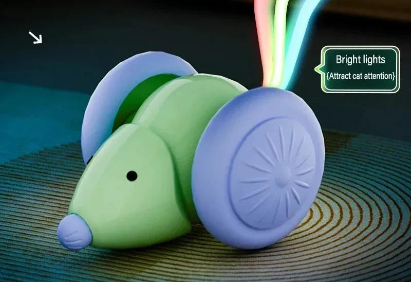 Electric Mouse Pet toys Interactive Cat Toy - Automatically Teases your Cat - Intelligent Obstacle Avoidance - Rechargeable Pet Products