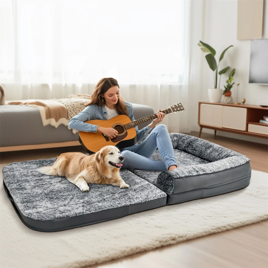 Giant Foldable Dog Bed and Sofa - Just add Cuddles