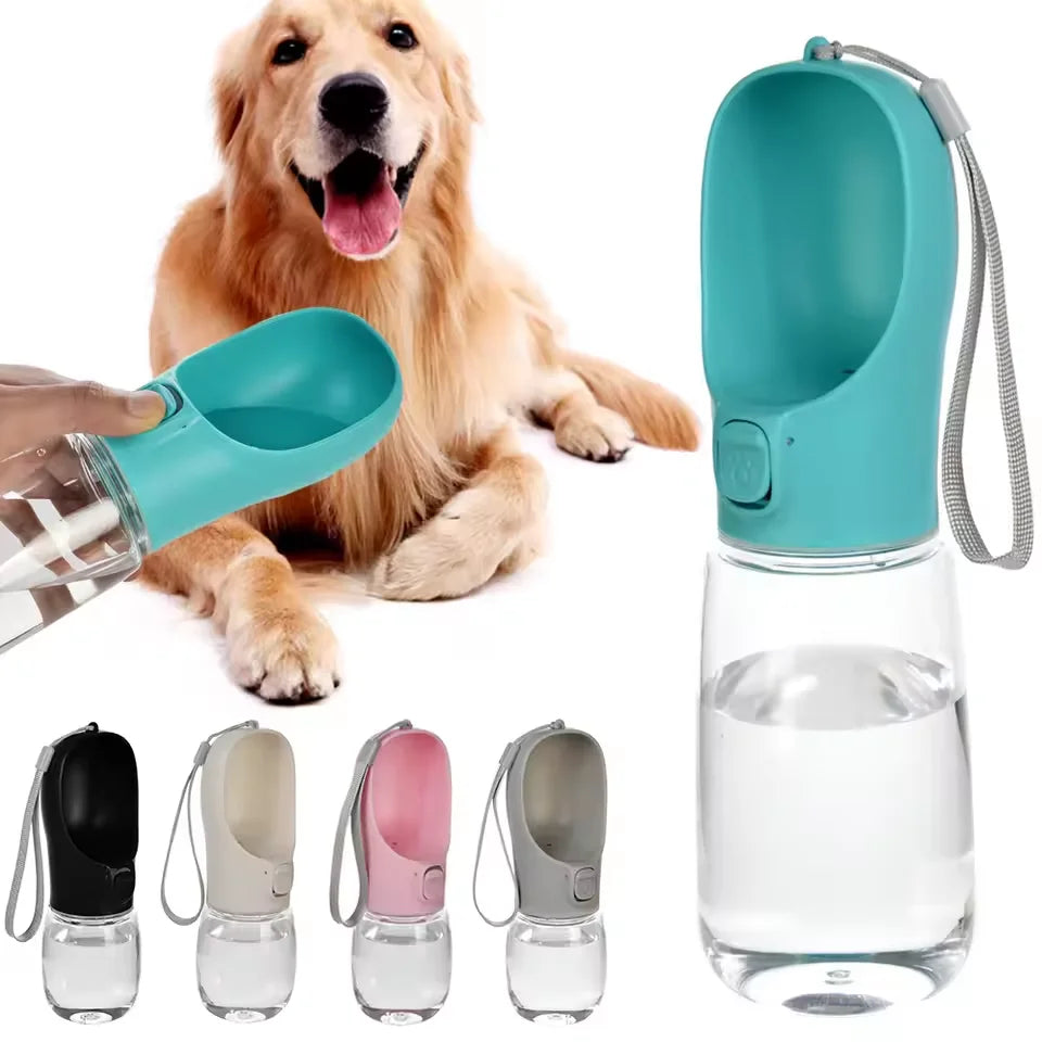 Portable dog water bottle - Keep your dog hydrated whilst out and about - Save with multibuy