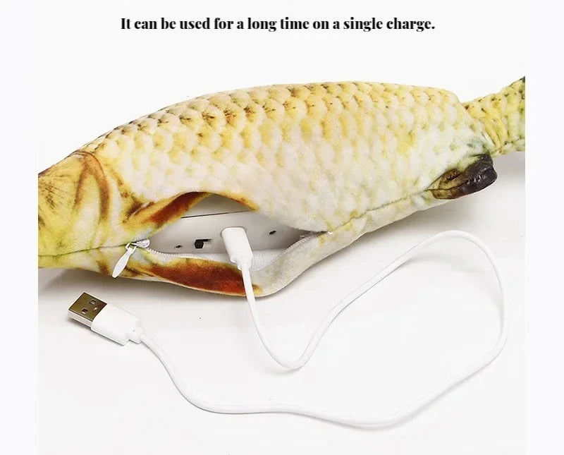 Interactive Moving Fish Cat Toy - Simulates real fish movements