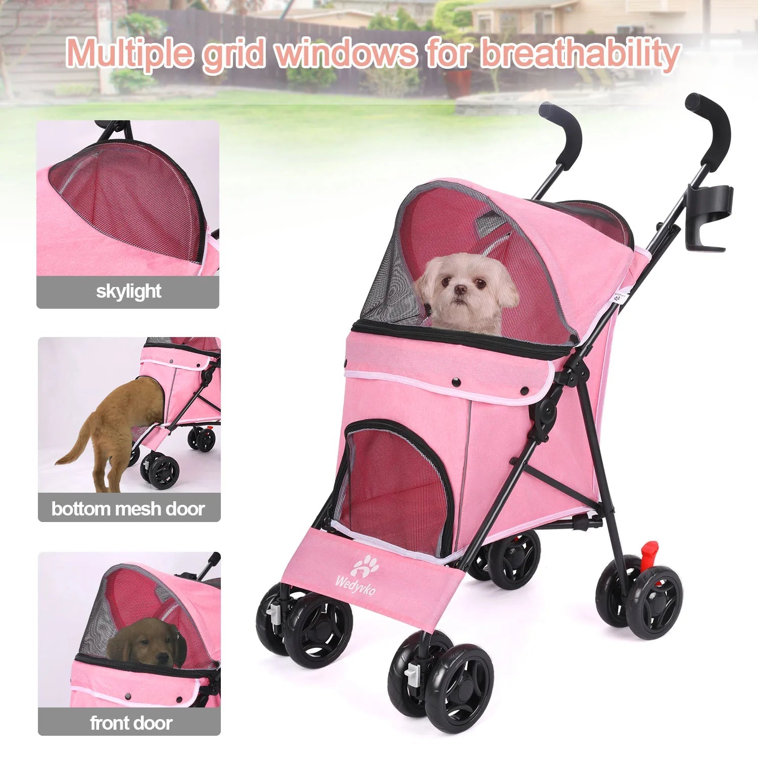 Lightweight Folding Pet Stroller