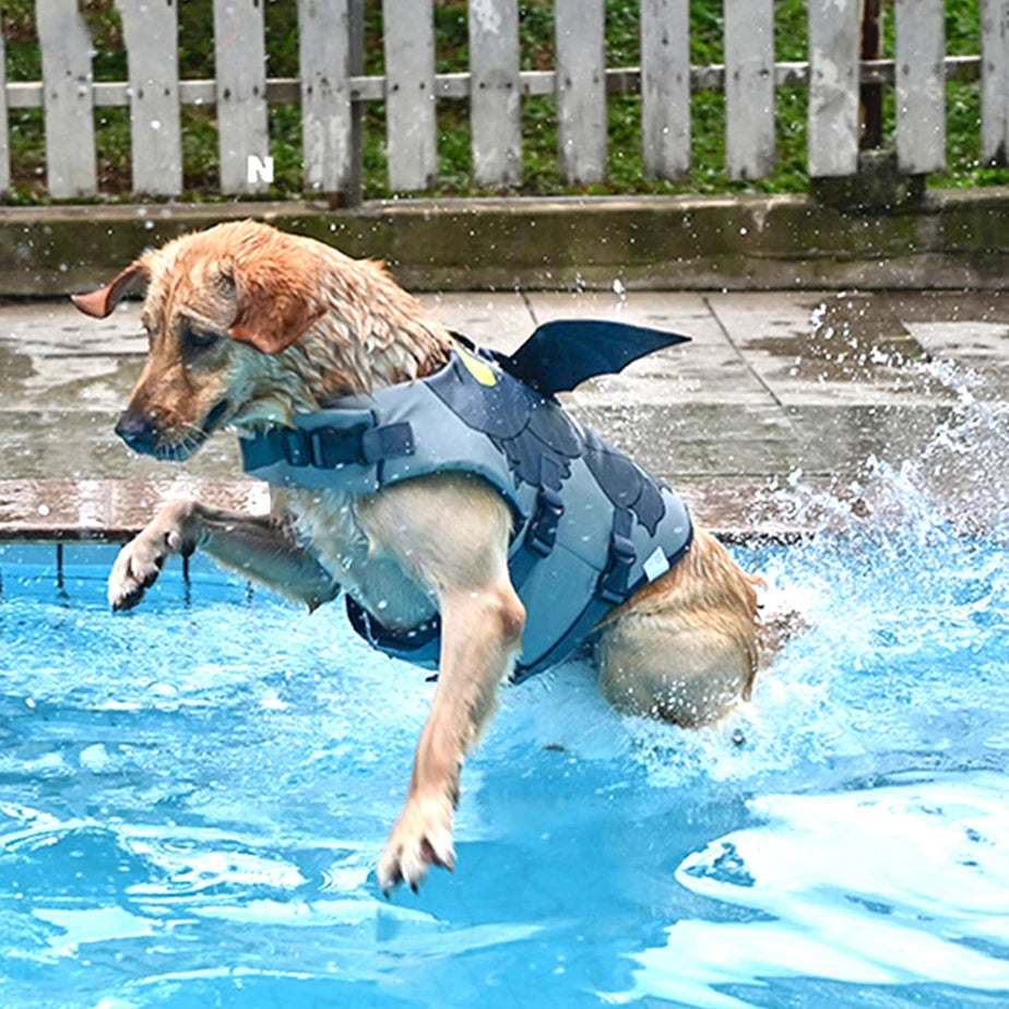 Dog Life Jacket Buoyancy Aid - Adjustable Vest Pet Swimming Aid