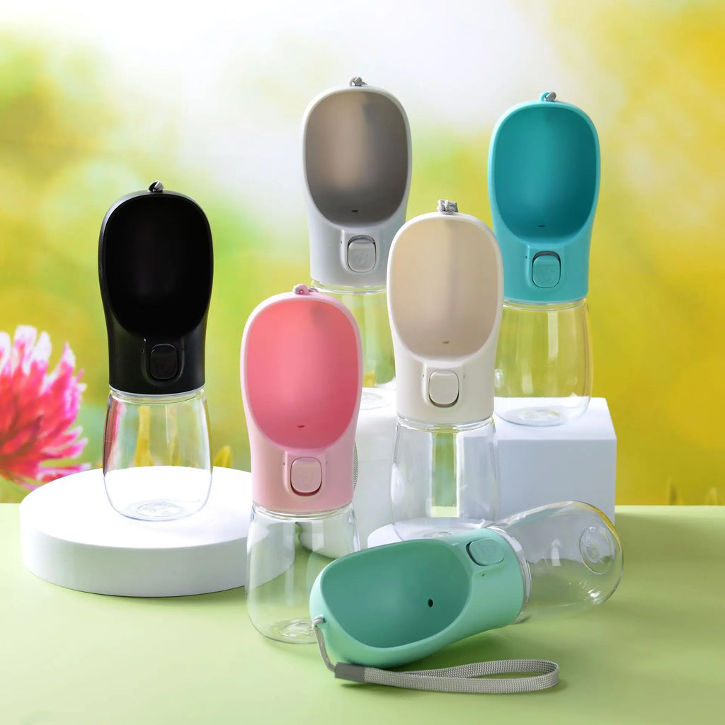 Portable dog water bottle - Keep your dog hydrated whilst out and about - Save with multibuy