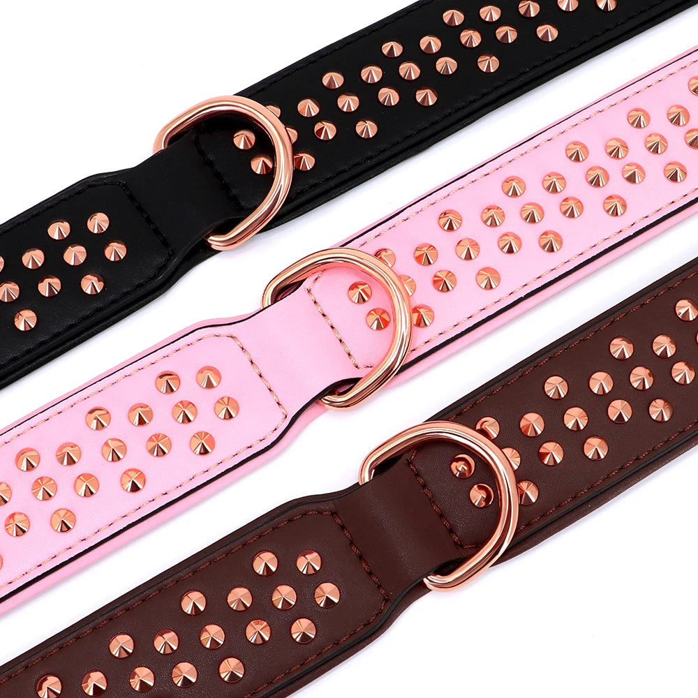 High Quality Studded Leather Dog Collar