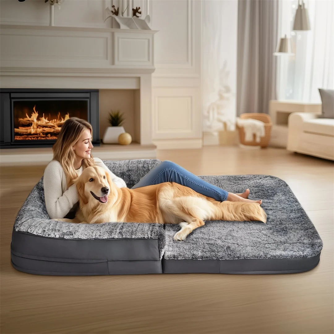 Giant Foldable Dog Bed and Sofa - Just add Cuddles