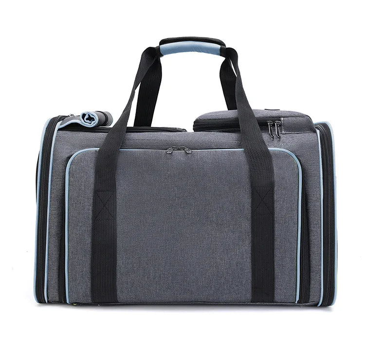 Expandable Pet Carrier - Soft Sided Dog or Cat Carrier Bag
