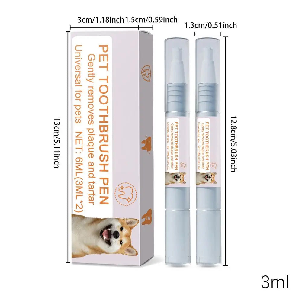 2Pcs Pet Dental Pen - Freshen Breath, Tooth Whitening, Tartar Remover