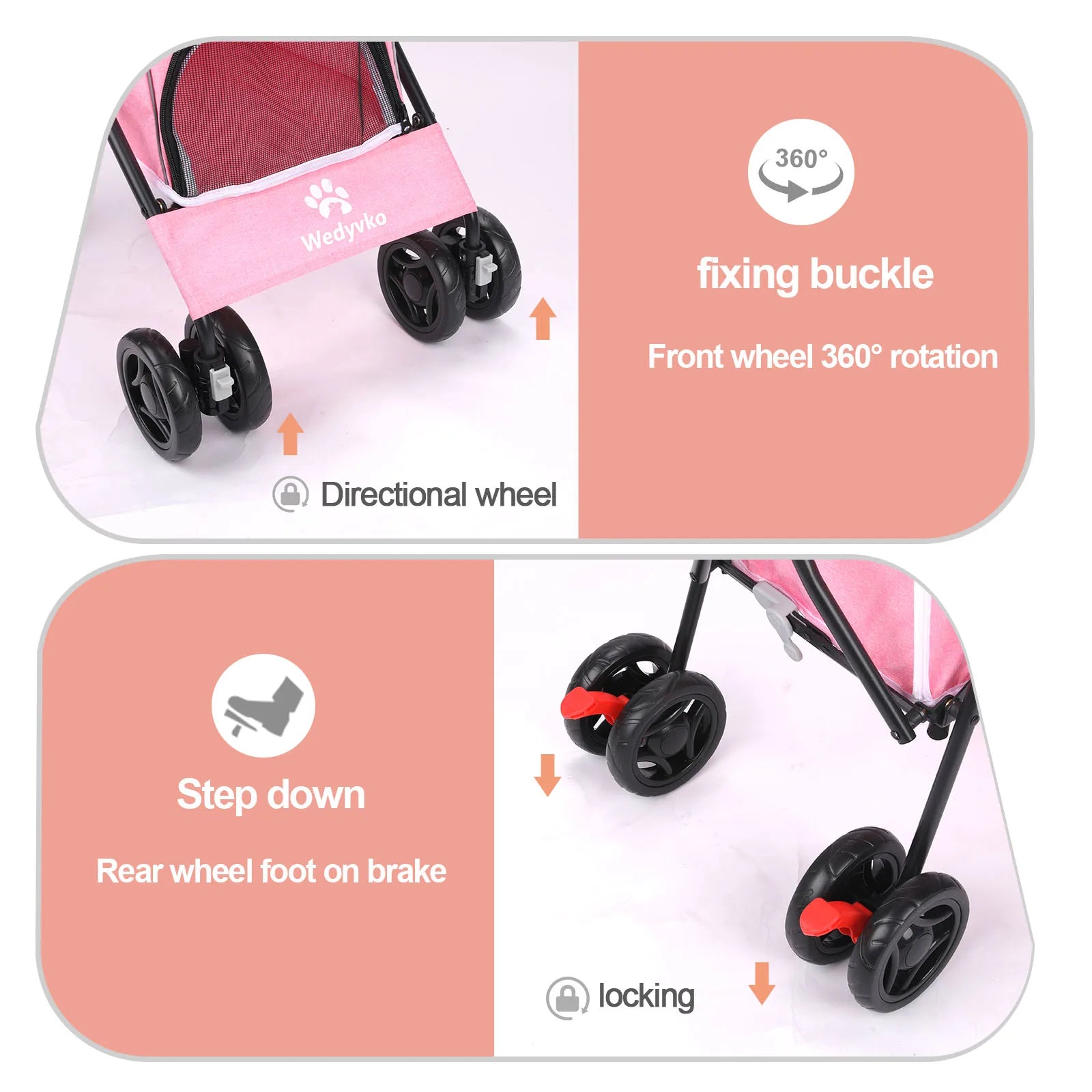 Lightweight Folding Pet Stroller