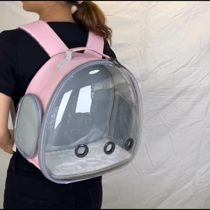 Pet Backpack with Clear Window - Carrier / Holder - 600D Oxford fabric