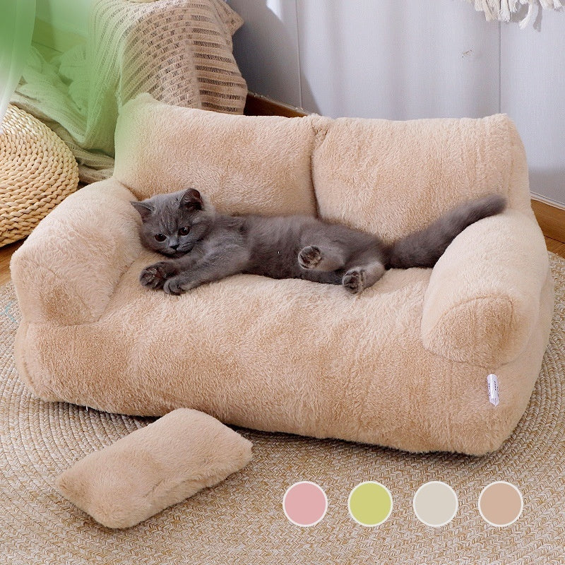 Luxury Pet Sofa & Bed with Pillow- Sizes M / L / XL / XXL