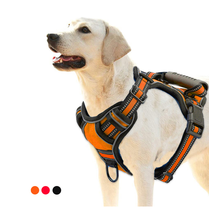 No Pull Dog Harness - Breathable Reflective Pet Harness Vest