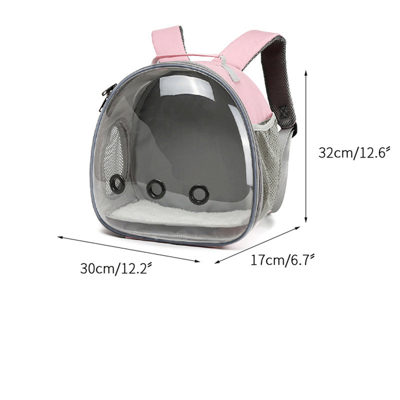 Pet Backpack with Clear Window - Carrier / Holder - 600D Oxford fabric