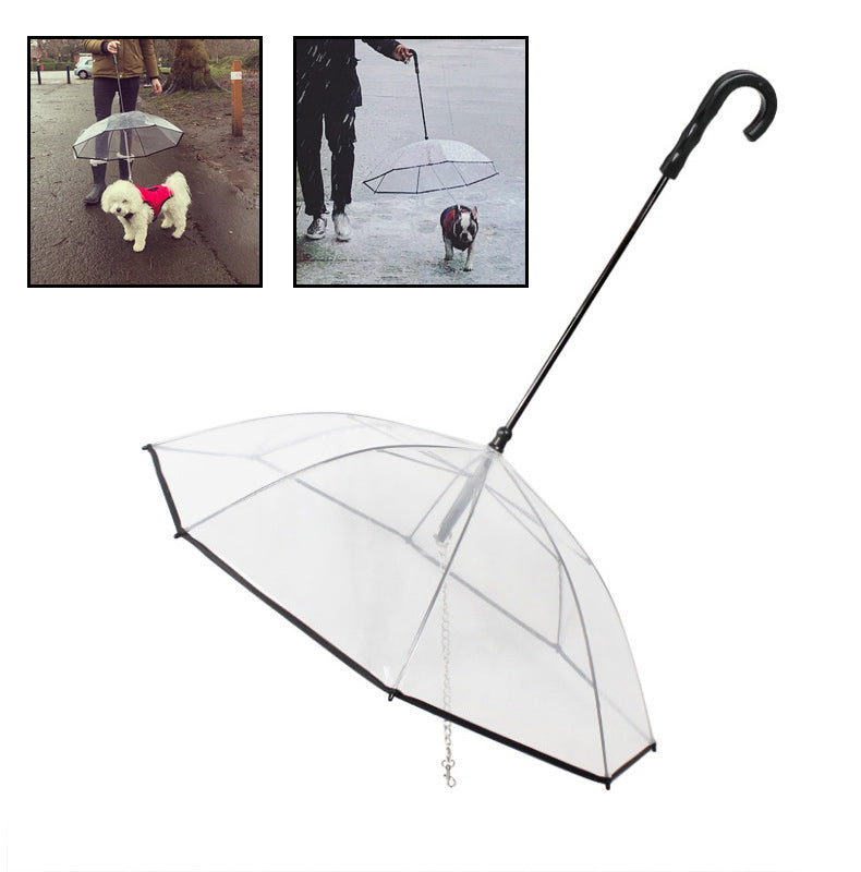 Dog Umbrella With Collar Chain
