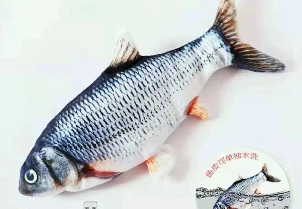 Interactive Moving Fish Cat Toy - Simulates real fish movements