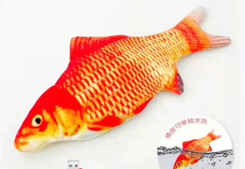 Interactive Moving Fish Cat Toy - Simulates real fish movements