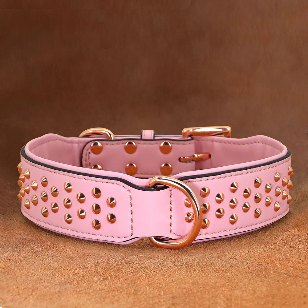 High Quality Studded Leather Dog Collar