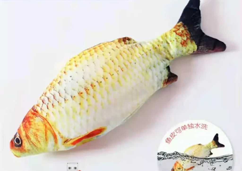 Interactive Moving Fish Cat Toy - Simulates real fish movements